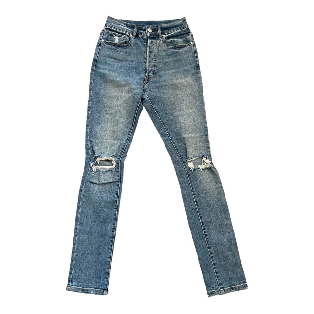 Superdown High Rise Straight Leg Jeans